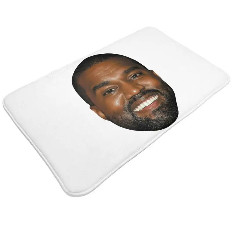 Custom Funny Kanye West Meme Door Floor Bathroom Kitchen Mat Anti-Slip Indoor Rapper Music Producer Doormat Garage Carpet Rug