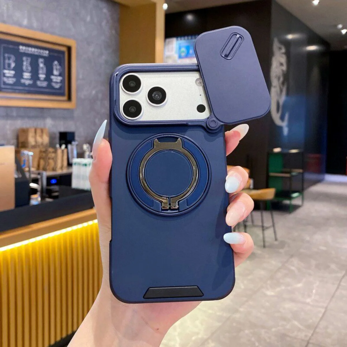 Heavy-duty Rugged Magnetic Stand Case For iPhone 18 17 Air 16 E 15 14 13 12 Pro Max Plus Slide Camera Protect For Magsafe Cover