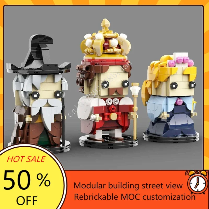 

702 шт. MOC город животных замок головы милые аксессуары домашнее техническое образование DIY сборка друзья рождественские игрушки подарки