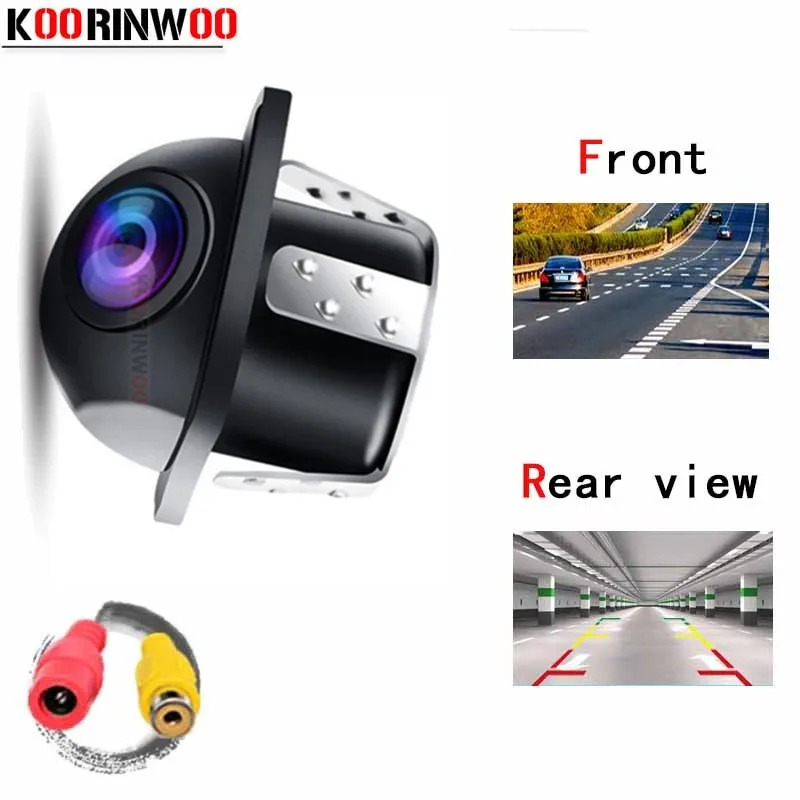 Koorinwoo Automobiles Video System Car Rear View Camera Front image Universal Backup IP68 Reversing Cam Car Parking Camera