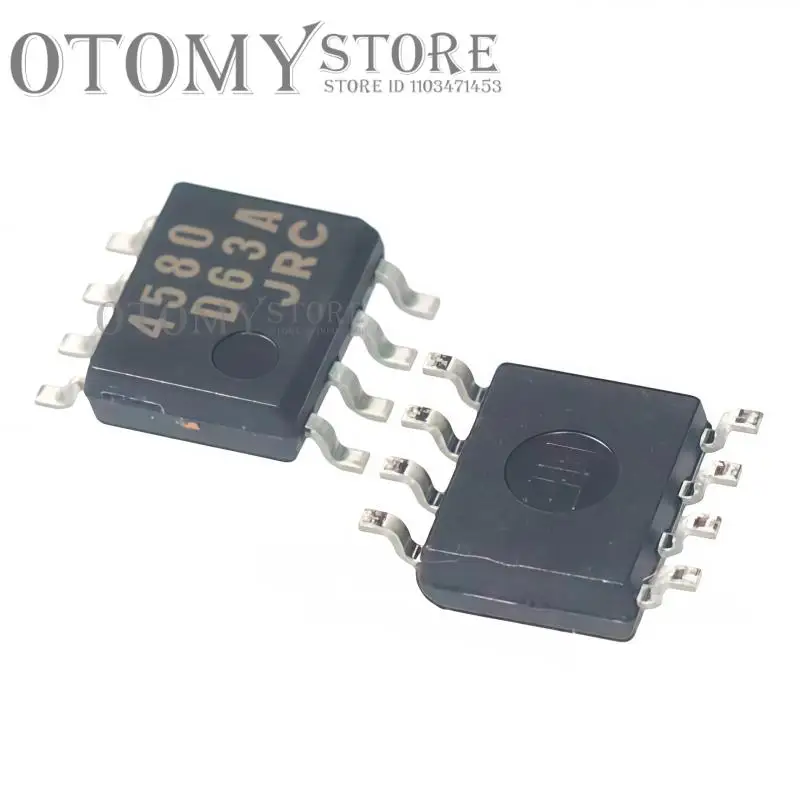 10PCS 100% NEW NJM4580E patch 8-pin JRC4580E 4580 SOP8 dual operational amplifier Chipset