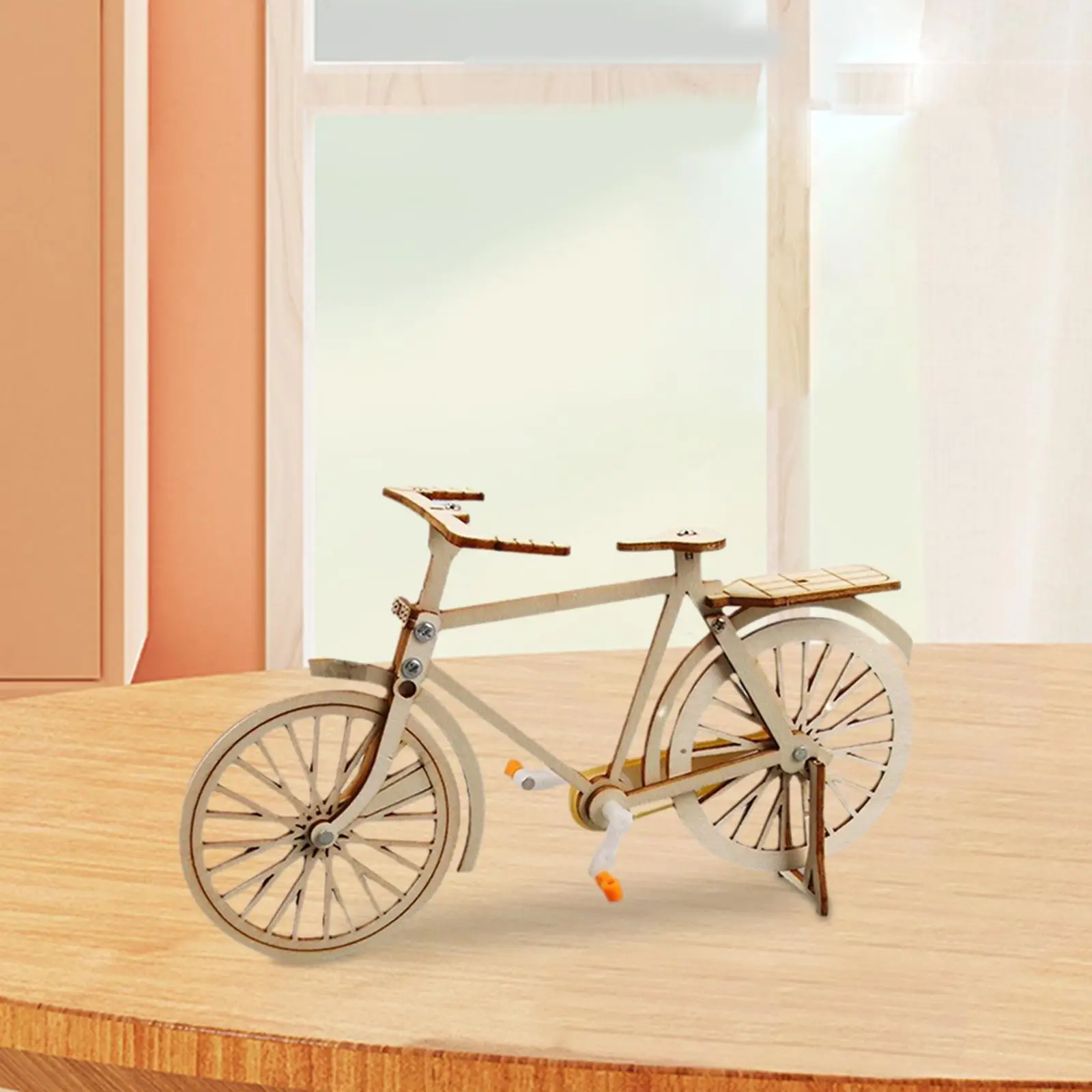 Mini Bike Model Kits Science Experiment Kits Wooden Puzzle Building Model Toy for Kids