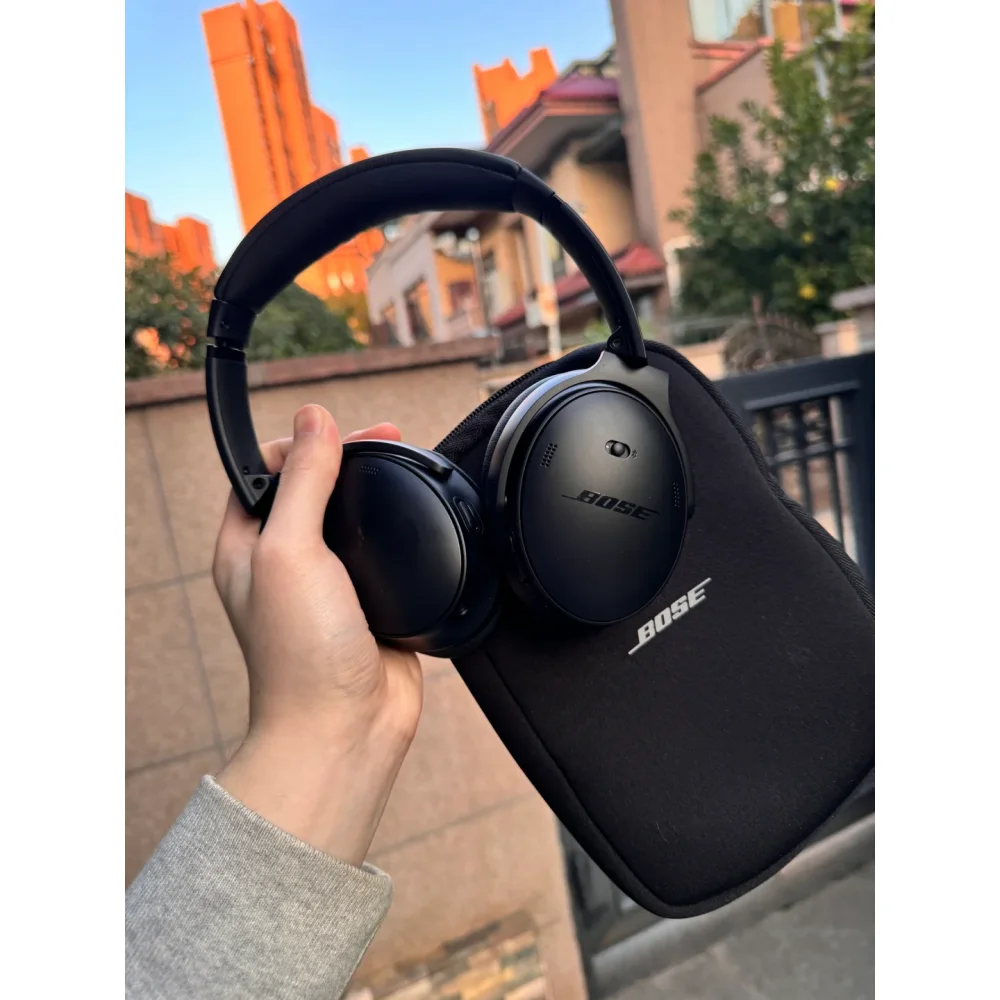 سماعات رأس لاسلكية BOSE-quietcout SC ، سماعات أذن لإلغاء الضوضاء ، بلوتوث ، فوق الأذن ، أسود ، وقت تشغيل يصل إلى 24 ساعة ، جديد