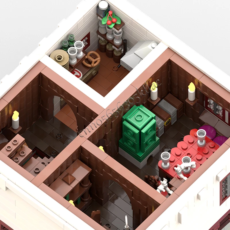 10737 pçs cidade rua cena torre casa moc personalizar bloco de construção modular educacional crianças design diy montagem brinquedo presente