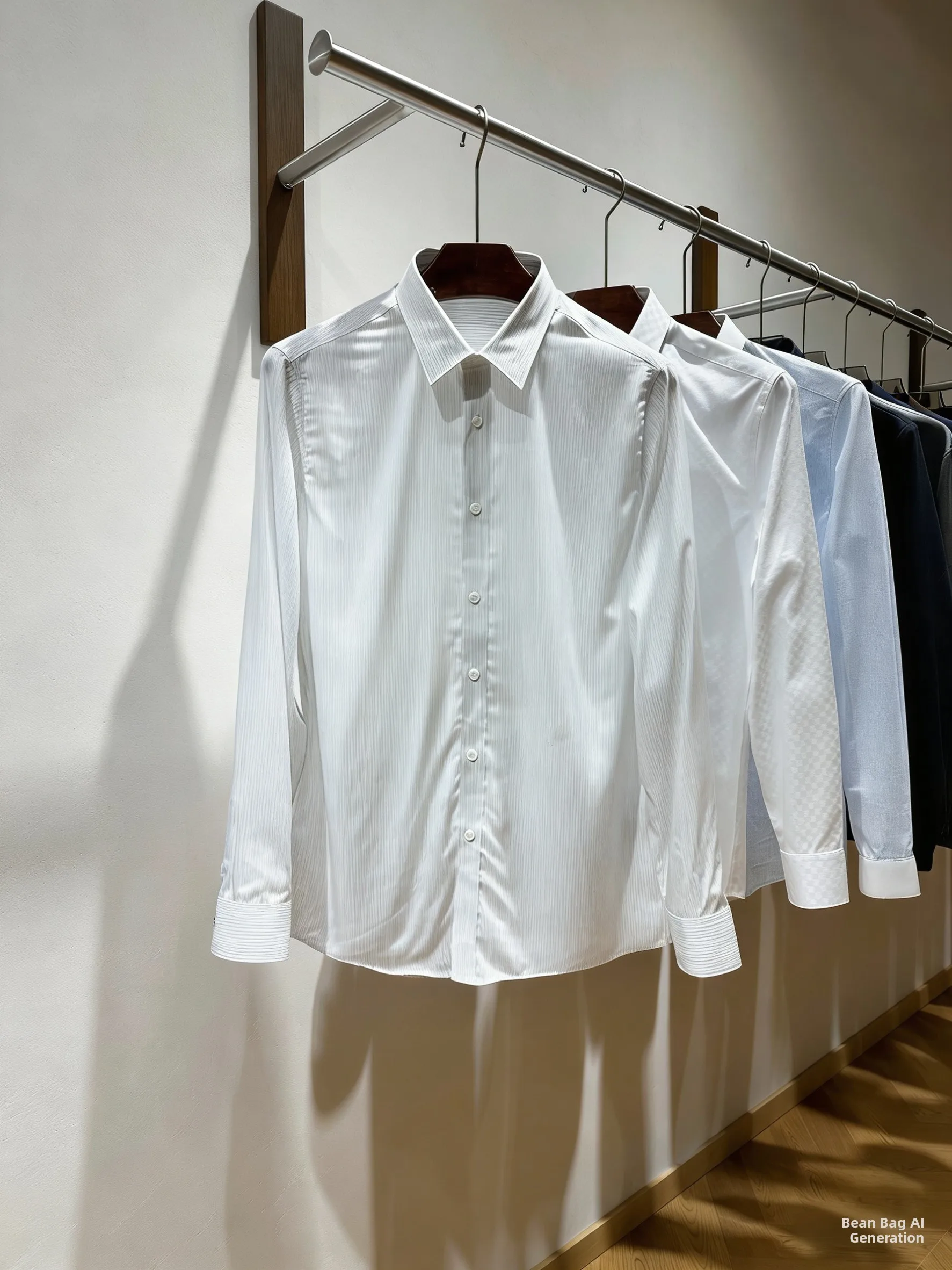 

Fashionable Long Sleeve Cotton Shirt for Men Breathable Comfortable Business Casual Versatile Standard Fit Spring Summer New ...