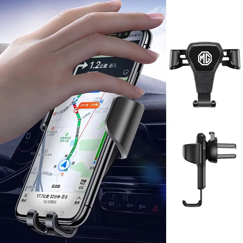 Car Phone Holder Auto Air Vent Phone Mount Gravity Auto Phone Cradle For MG ZS MG4 EV MG HS MG3 MG5 EV Marvel R MG ONE