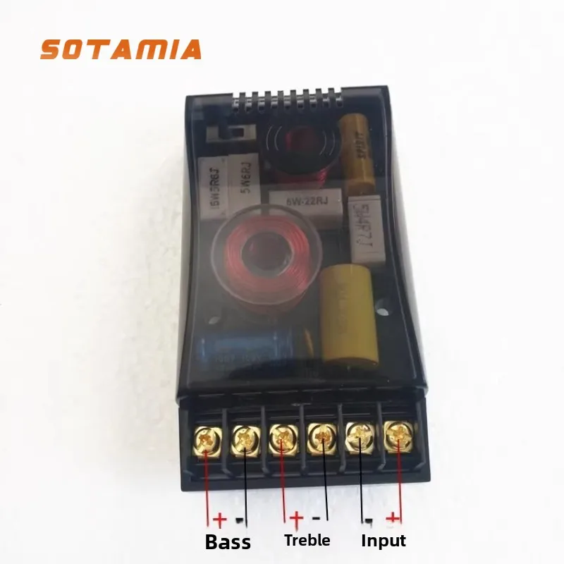 SOTAMIA 120W Car Audio Speaker Sound Quality Effect Lifter Home Speaker Car Tweeter and Bass Divider Bluetooth Sound Boxes
