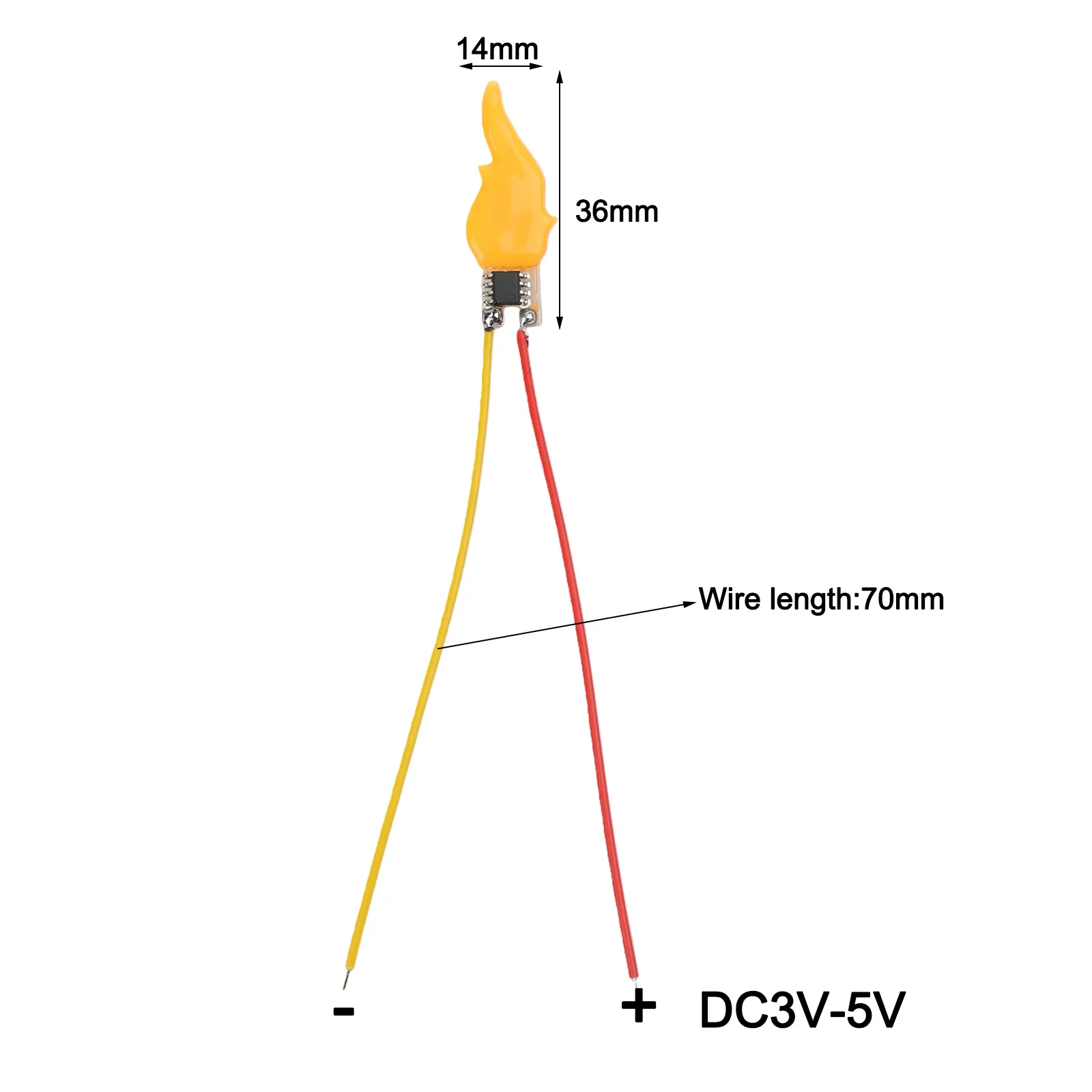 3V-5V LED Flickering Flame Light Bulb Diode For Birthday Party Decoration Light Bulb Accessories Candle Light DIY