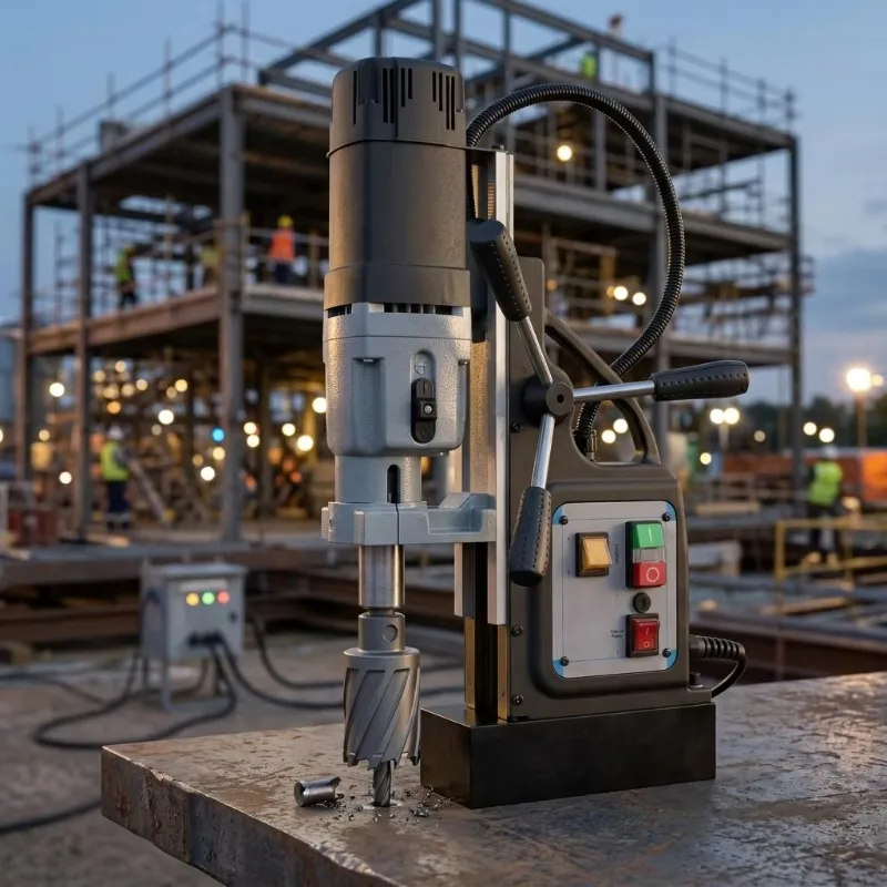 Electric Heavy Duty TYP60 2Speeds Typhoon Master 60mm 1800W Magnetic Drill Machine with Tapping Function Speed Reverse OEM