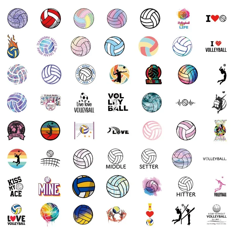 110pcs 귀여운 만화 배구 크리 에이 티브 맞춤형 낙서 장식 스티커