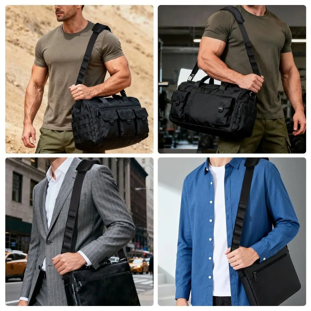 Non-Slip Pad Universal Shoulder Strap Adjustable Length Metal Hooks Tool Kit Bag Strap Padded Shoulder Section Durable