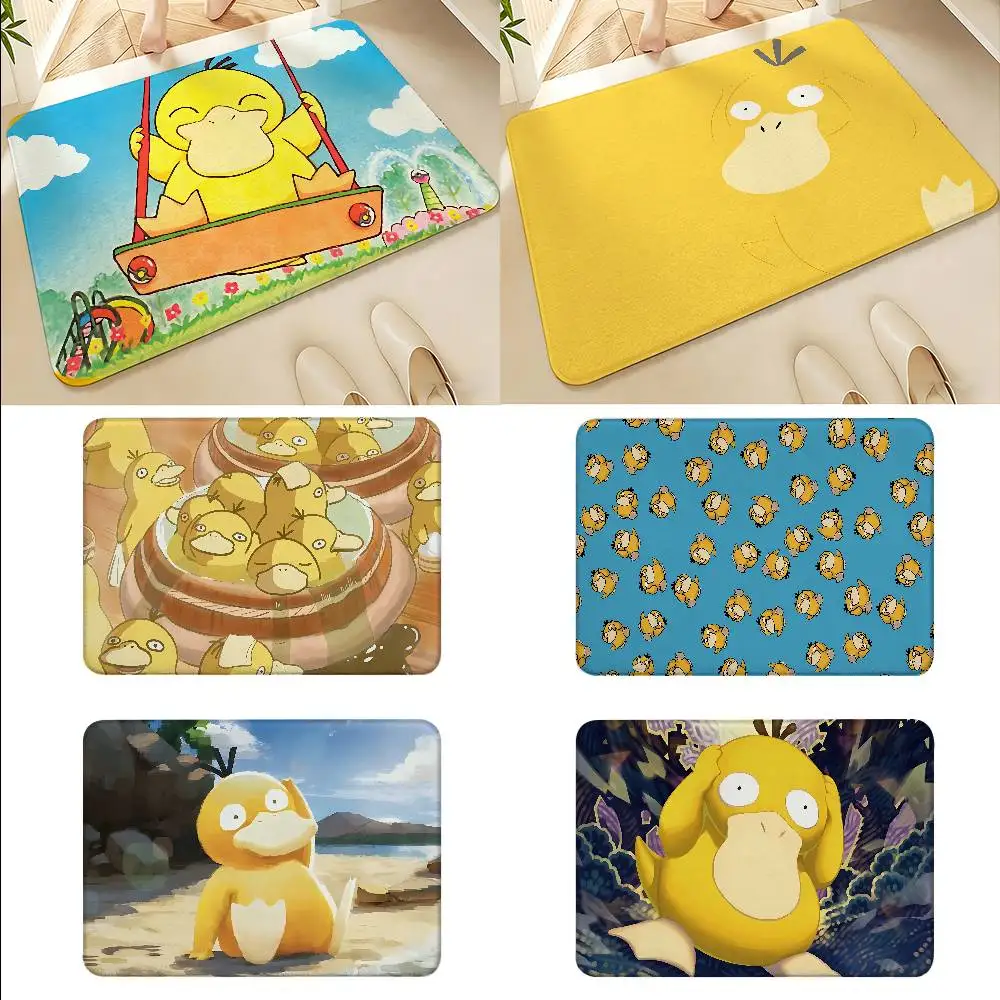 Psyducks Floor Mats Home Laundry Rug Carpet For Living Room Decor Lounge Area Anti-slip Foot Mat Entrance Doormat