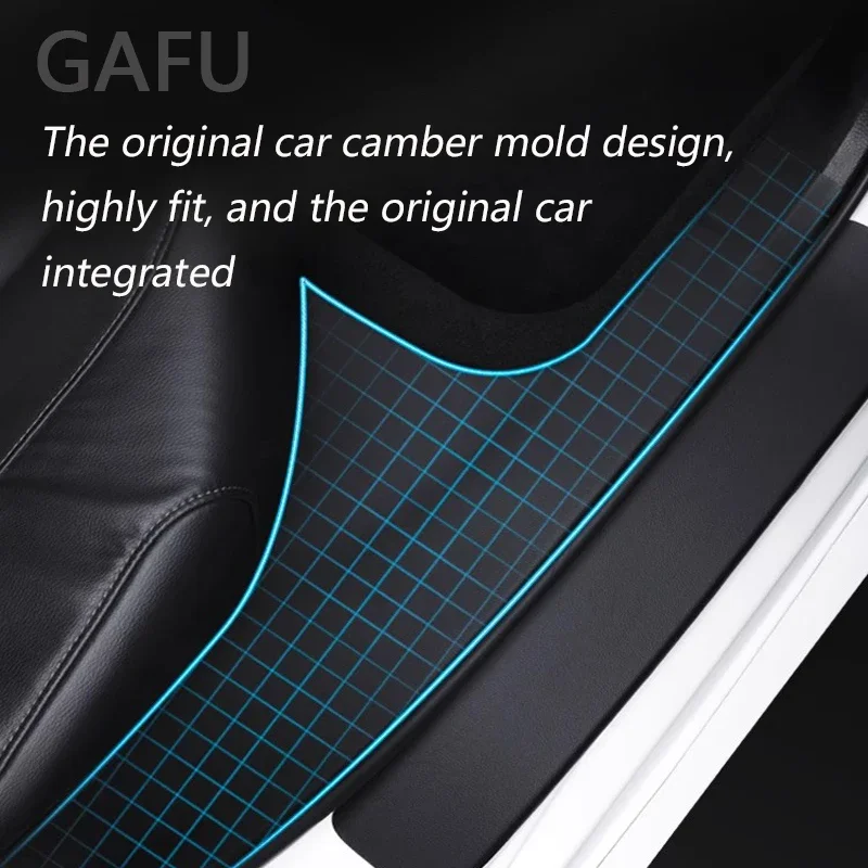 لشيري أريزو 8 2023 2024 2025 عتبة باب السيارة لوحة عتبة بار الجلود الجذع الخارجي الحرس لوحة تعديل السيارات الملحقات