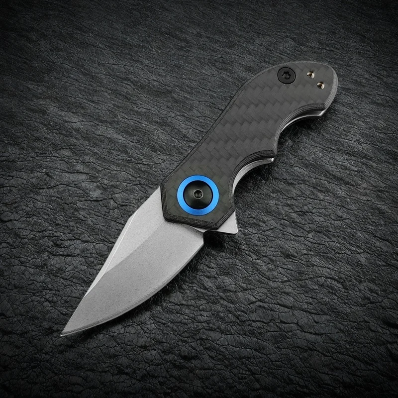 

Folding Knife 0022CF Mini-Flipper CPM-20CV High High Quality Outdoor EDC Survival Camping Pocket Outdoor Folding Knife