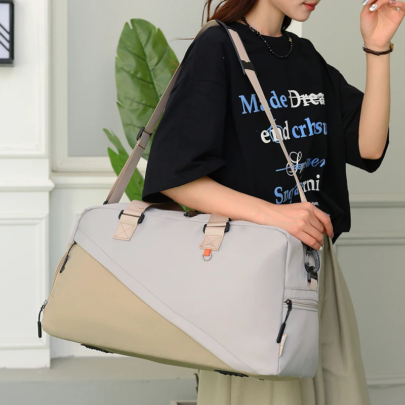 

Повседневные оксфордские дорожные сумки большой емкости, женские сумки в продаже, 2025 г., высококачественные женские сумки на плечо с застежкой-молнией и швейными нитками