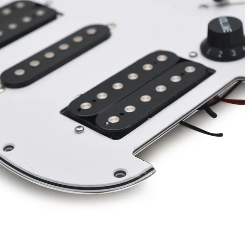 Imagen 2 del producto Circuitos de golpeador HSH Golpeador de guitarra eléctrica Conjunto de placa rascadora precableada cargada HSH Negro/Blanco