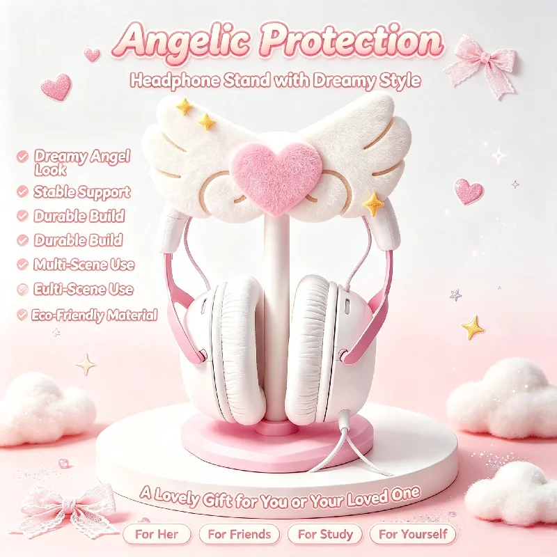 Angel Wings Head Mounted Headp - Gaming Accessories Headset 评论和价格