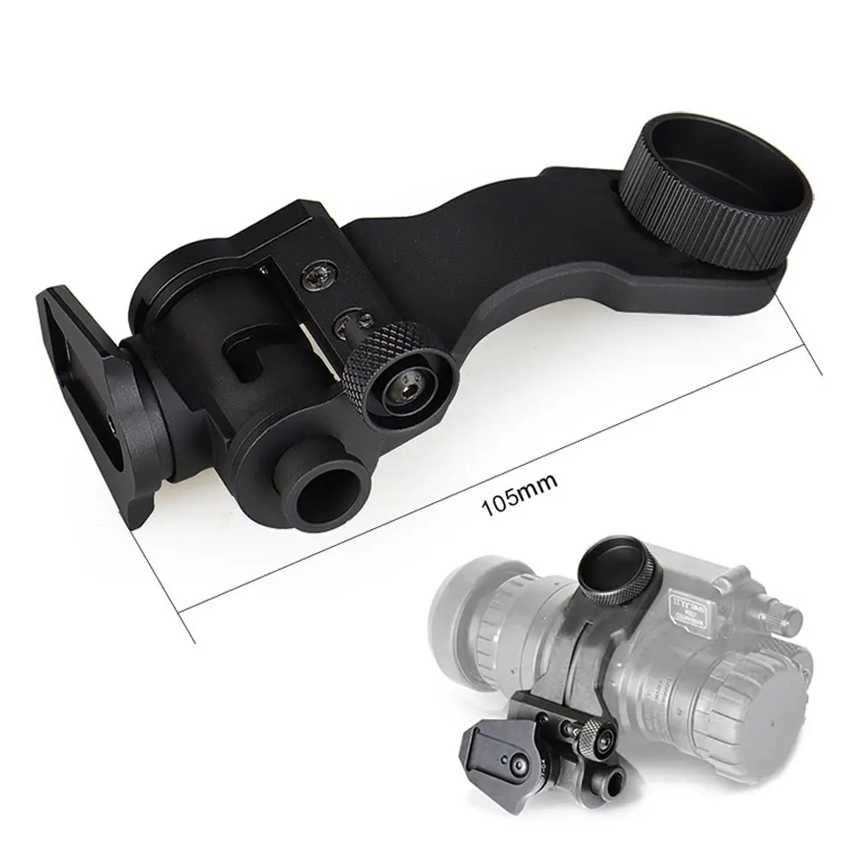PVS-14 J Arm Night Vision Glasses Mount NVG Mount Rhino Mount Dovetail Helmet Mount Bracket Adapter fit L4G24/Goggle Mount