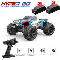 Rc Car MJX Hyper Go 16208/16209/16210 Brushless High-Speed 4WD Remote Control Off-Road Big Wheel Truck Rc Cars Toys for Adults