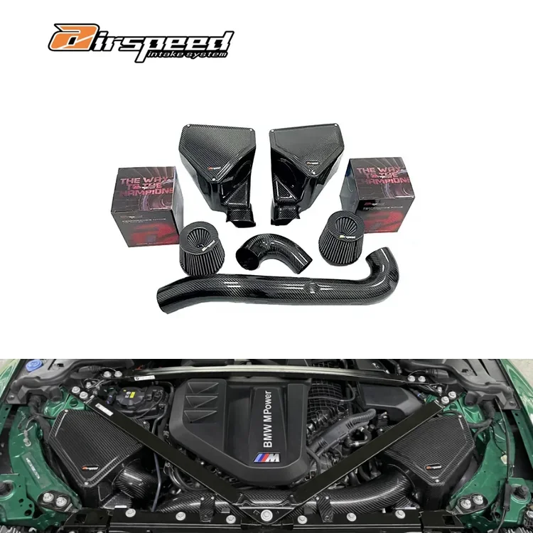 

Intake System 100% Dry Carbon Fiber Material M3 M4 Engine Air Induction System Auto Parts For BMW M3 M4 G8X S58 3.0T