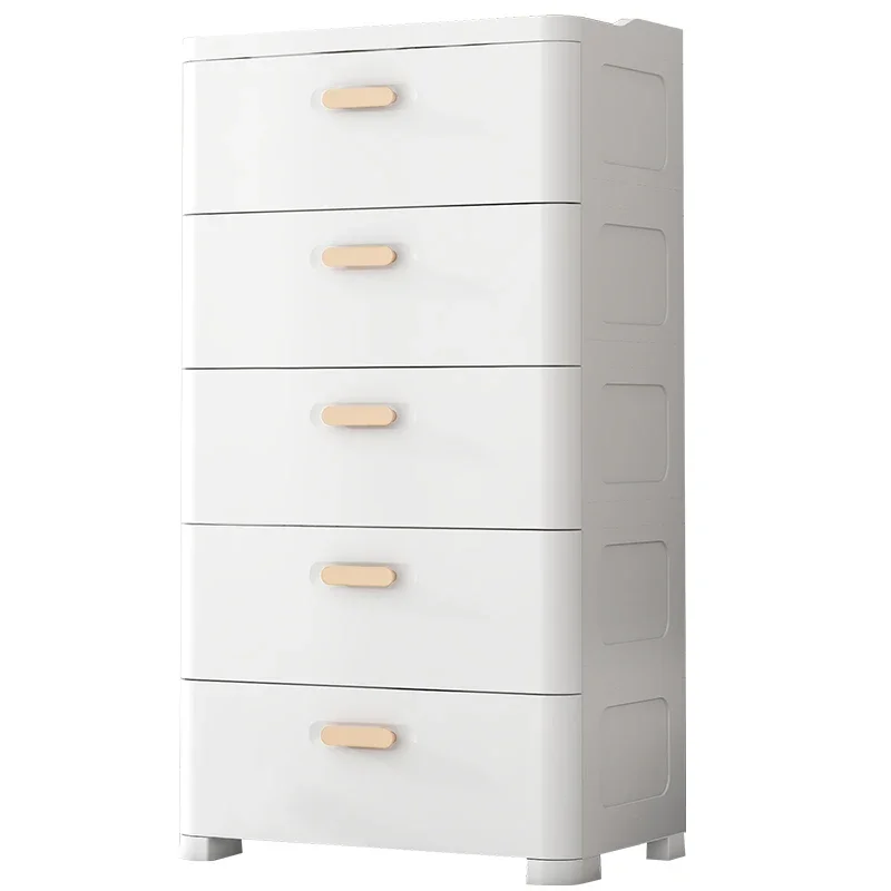 ZZXL Plastic Locker Living Room Multi-Layer Chest of Drawers Bedroom Floor Bedside Storage Cabinet
