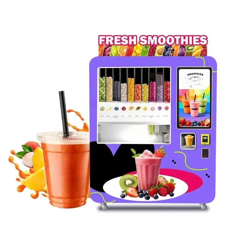 FL Retail-Grade Professional Commercial New Design Fruit Smoothie Automatic Vending Machine