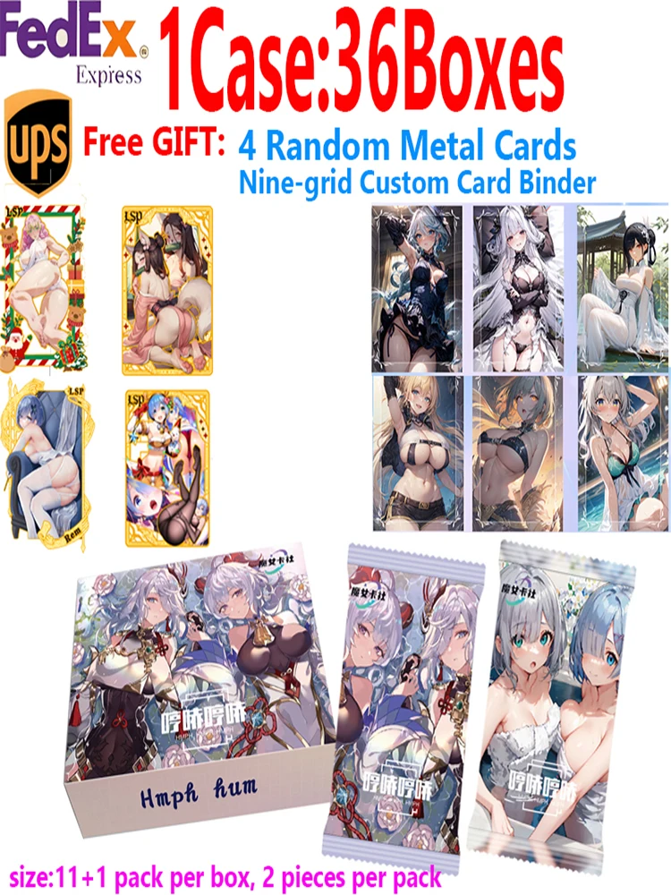 

New Goddess Cards HMPH HUM Waifu Box Hobby Collectible Game Card SSP SSR Rare Card Doujin Booster Box Toy Gifts