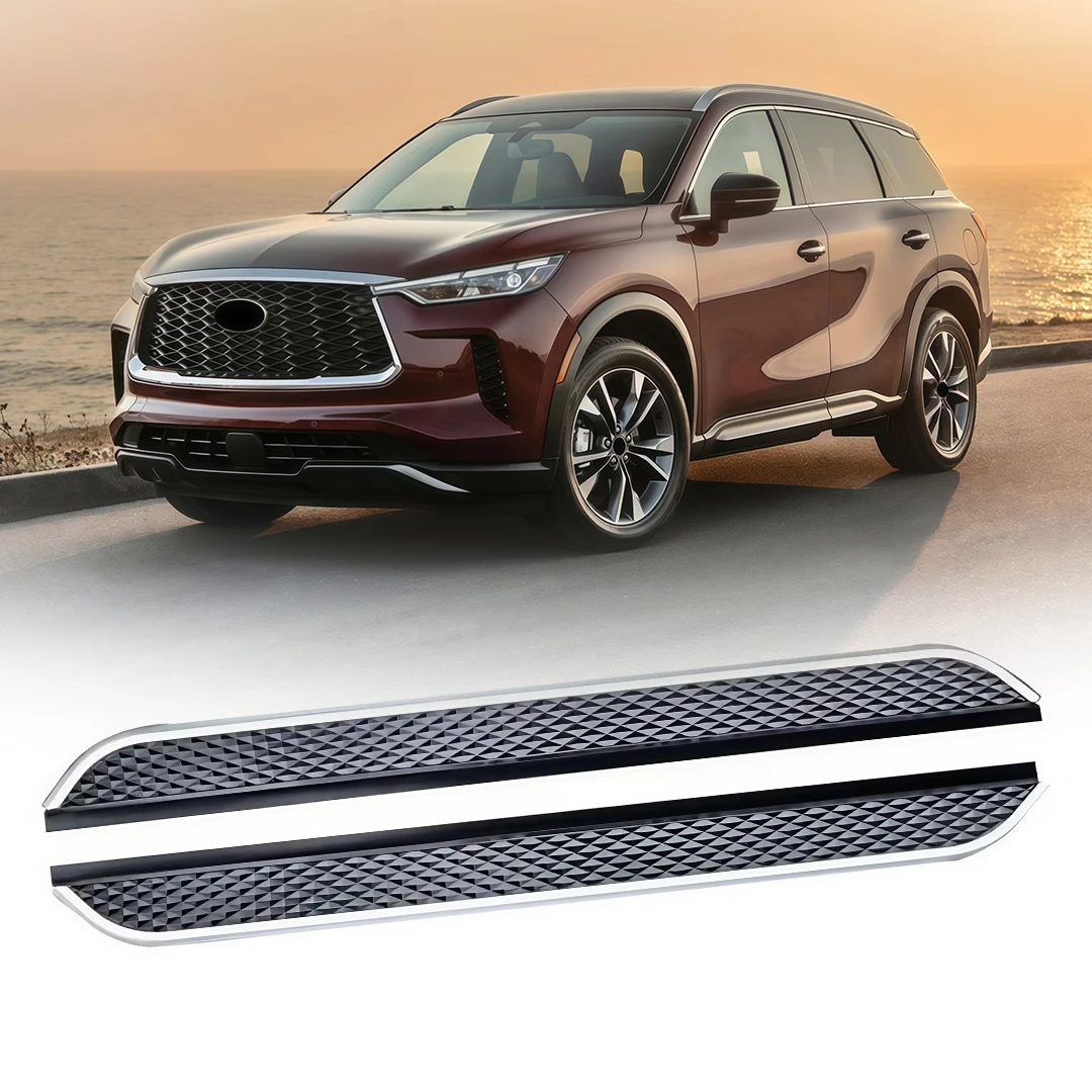 

2Pcs Running Boards Side Step Pedal Fixed Foot Step Pedal Stair Fits for Infiniti QX60 2022 2023 2024 2025 2026