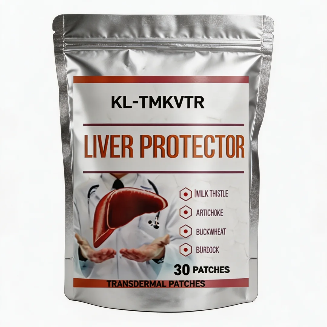 30 Patches Liver Support Transdermal Patches Liver Detox with Milk Thistle, Artichoke Leaf, Buckwheat Sprouted, Curcumin