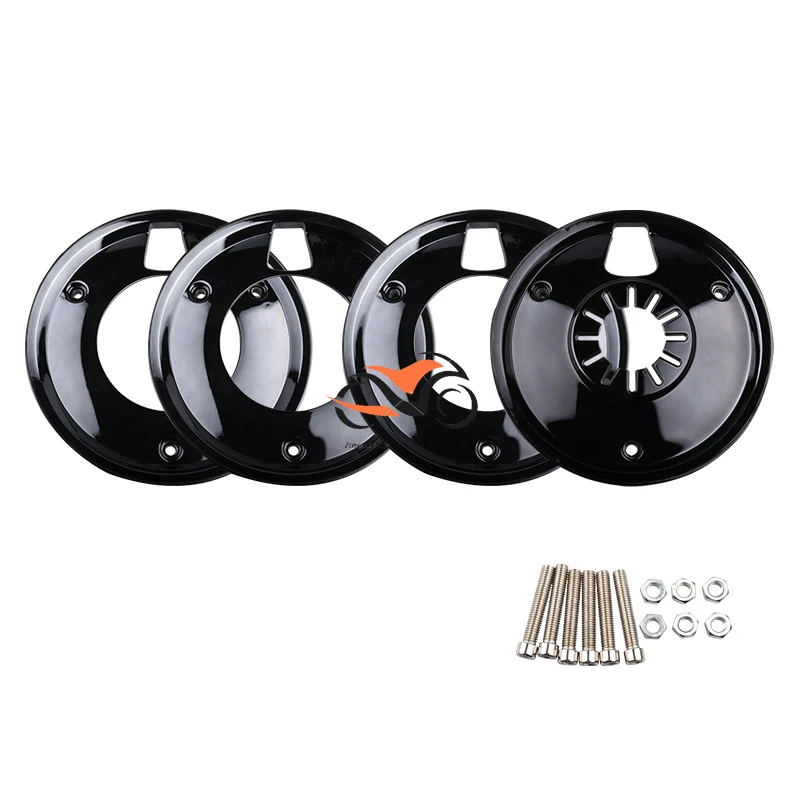 For HONDA DIO 50 For YAMAHA JOG 50 Vino 5AU Motorcycle Scooter Chrome Wheel Cover 10-Inch Drum brake Wheel Protective Cover