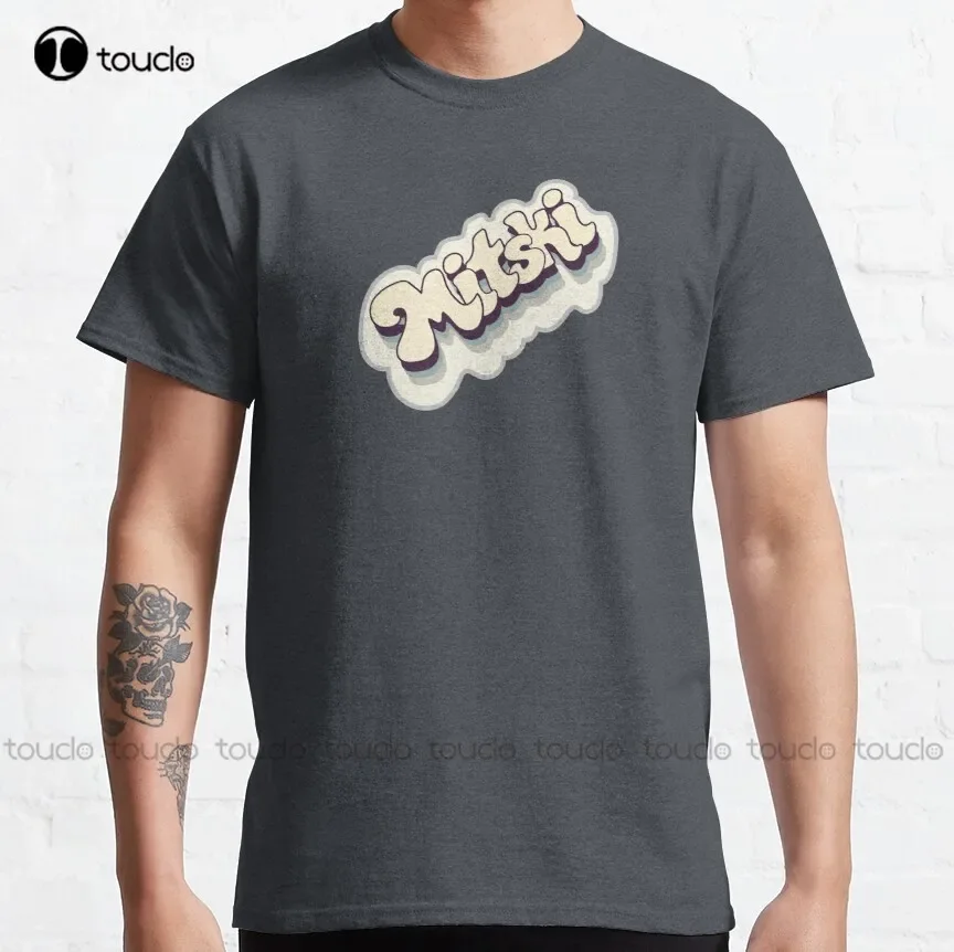 Mitski Retro Font Classic T-Shirt Skull Shirt Wysokiej jakości Śliczny Elegancki Uroczy Kawaii Cartoon Sweet Harajuku Bawełniany T-Shirt Nowy