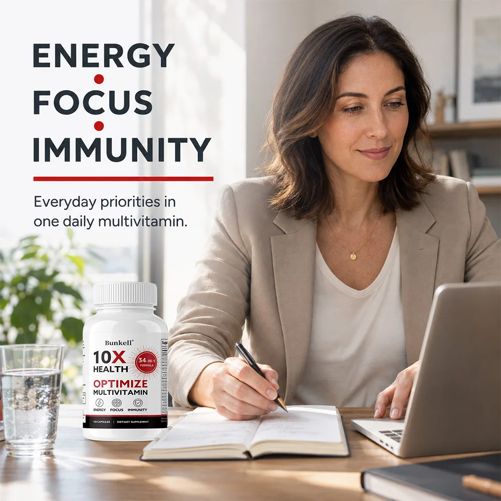 Comprehensive Multivitamin To Support Heart Hair Skin ＆ Nail Health Levels Enhance Daily Nutrition Improve Immunity and Energy