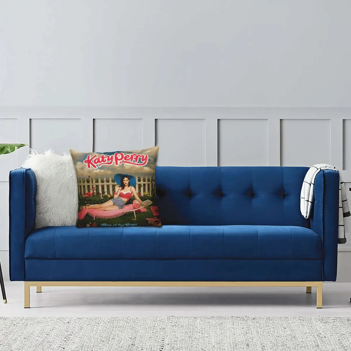 American Singer Katy Perry Square Pillowcase Pillow Cover Cushion Decor Comfort Throw Pillow for Home Living Room
