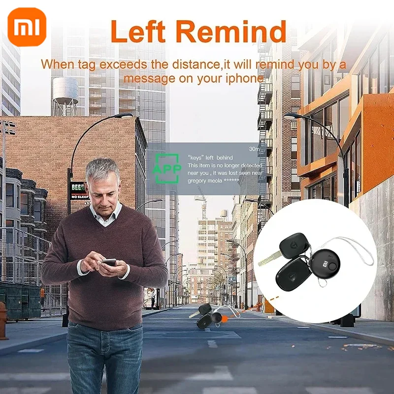 XIAOMI New Mini Smart AirTag Bluetooth Portable GPS Tracker Anti-lost Device for Kid Pet Key Luggage Backpack Tracking Locator