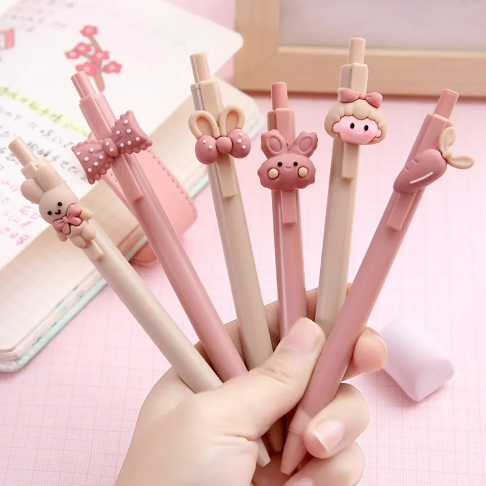 Pink Cute Ballpoint Pen Kawaii Learn Stationery Test Pressure Pens School Supplies Office Accessories канцелярия Caneta ручка