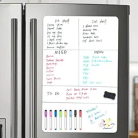 A2 Size Magnetic Whiteboard Dry Erase White Board for Fridge, (23.6\