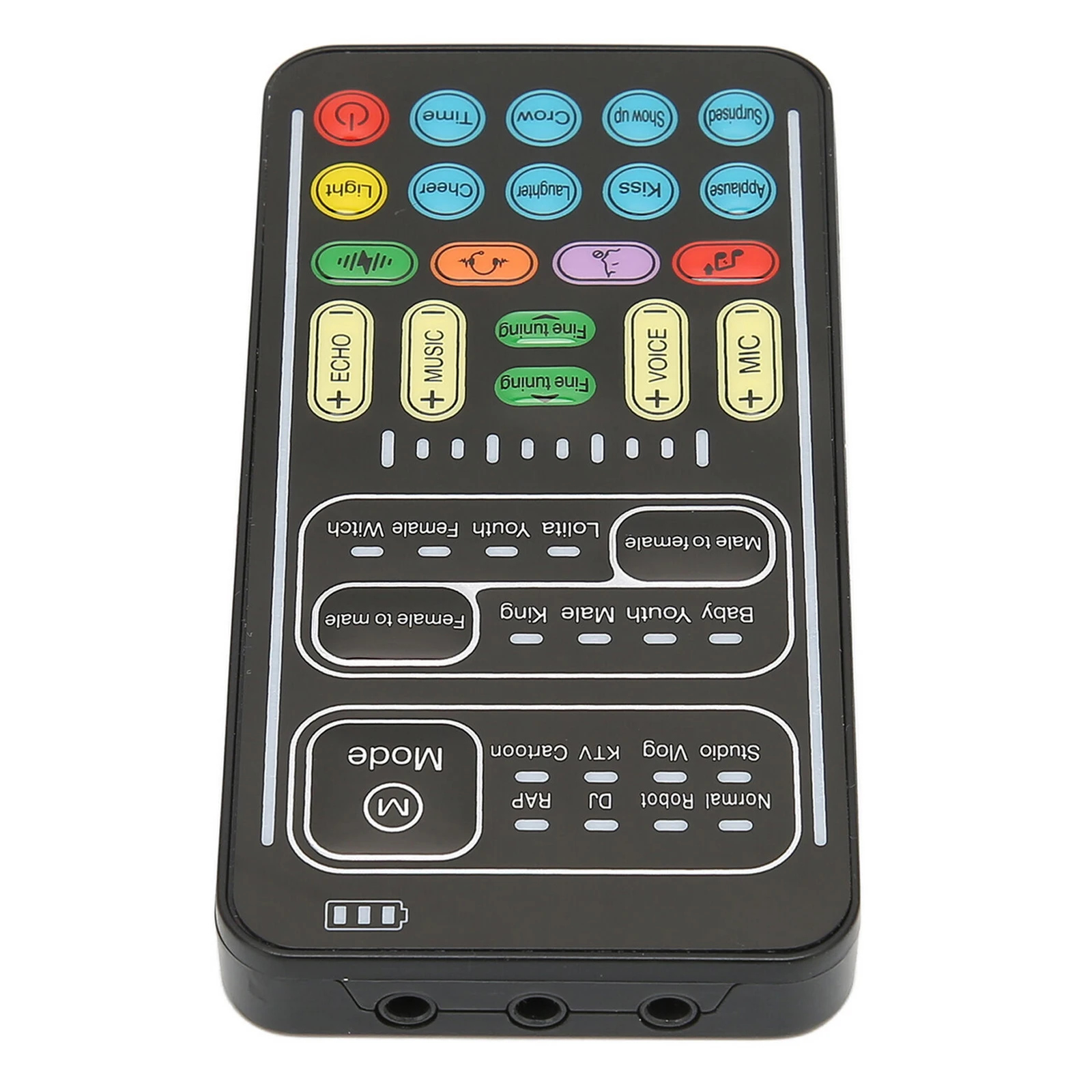 1 قطعة مغير الصوت صغير متعدد تأثير الصوت بلوتوث متوافق مع بطاقات الصوت الحية رقيقة جدا المحمولة لايف كارت الصوت أدوات الميكروفون