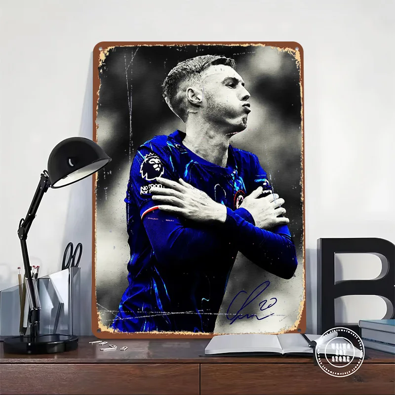 Cole Palmer Celebration Tin Plaque Poster Customized Wall Art Retro Vintage Metal Signs for Room Setup Decorations Wand Deko