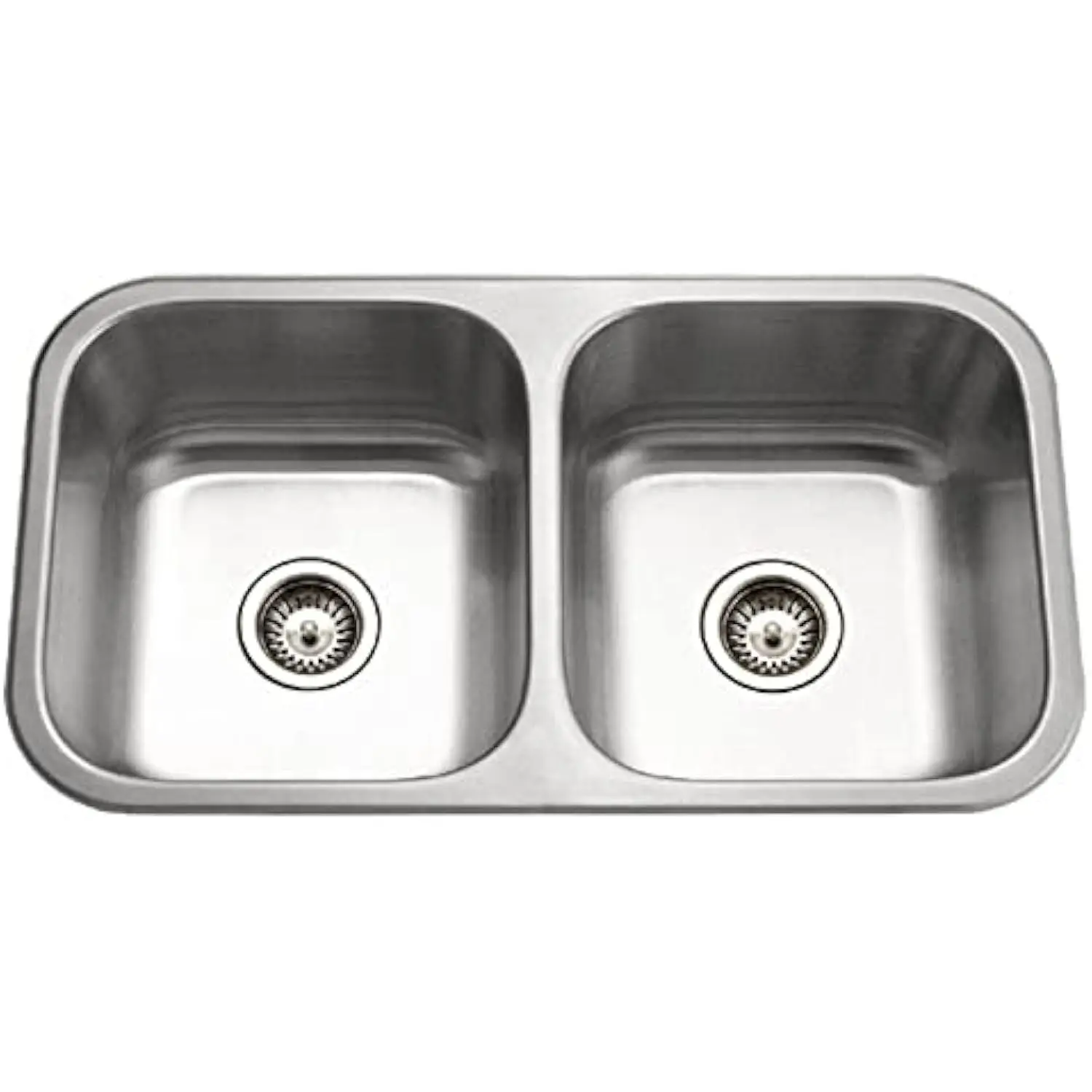 

Houzer Md-3109-1 Medallion Classic Series Undermount Stainless Steel 50/50 Double Bowl Kitchen Sink