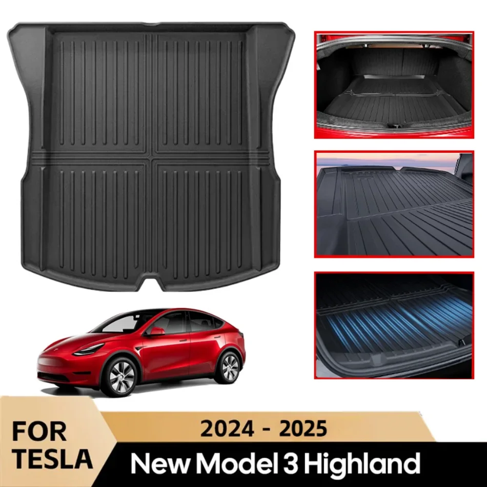 

For Tesla Model 3 Highland 2024-2025 All-weather Cargo Liner, Front Trunk Storage Waterproof Mat,automotive Interior Accessories