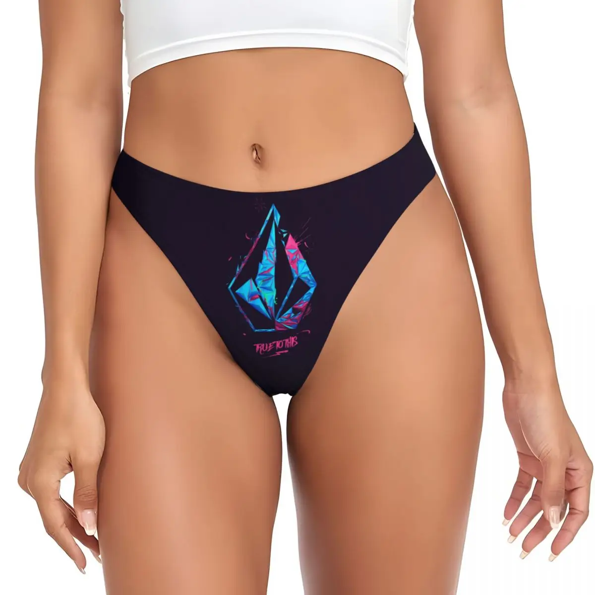 

Custom Women Volcoms Symbol G-string Thongs Comfort Panties Underwear