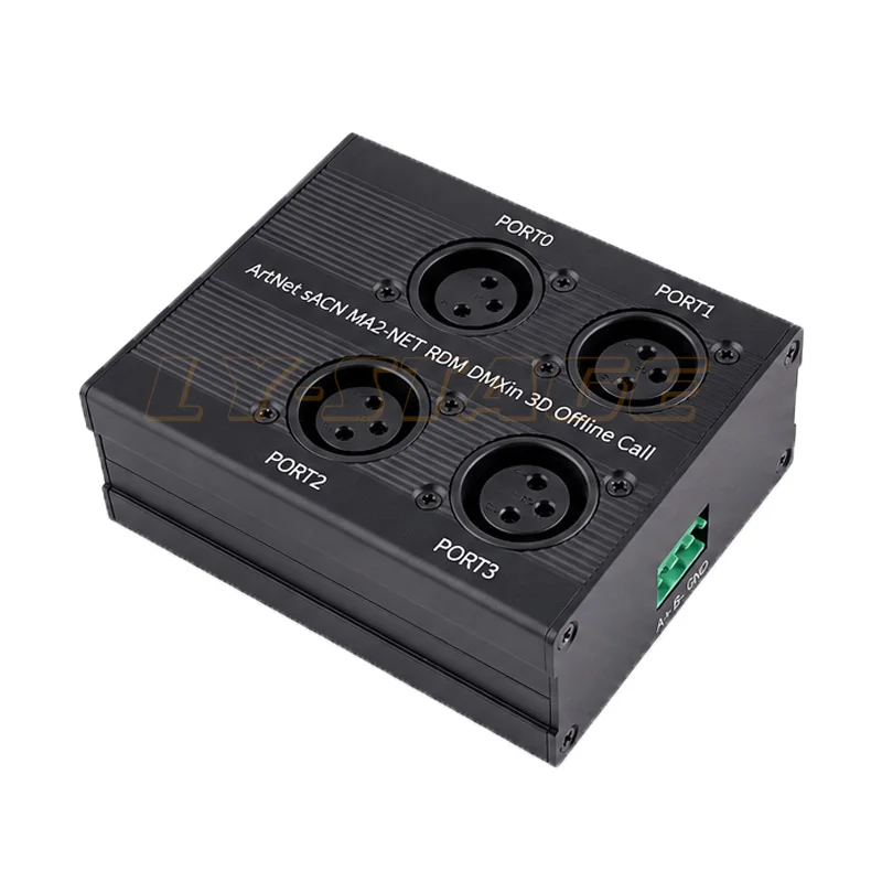

4Port Artnet Node DMX Converter SACN DMX512 Interface for Stage Lighting Software