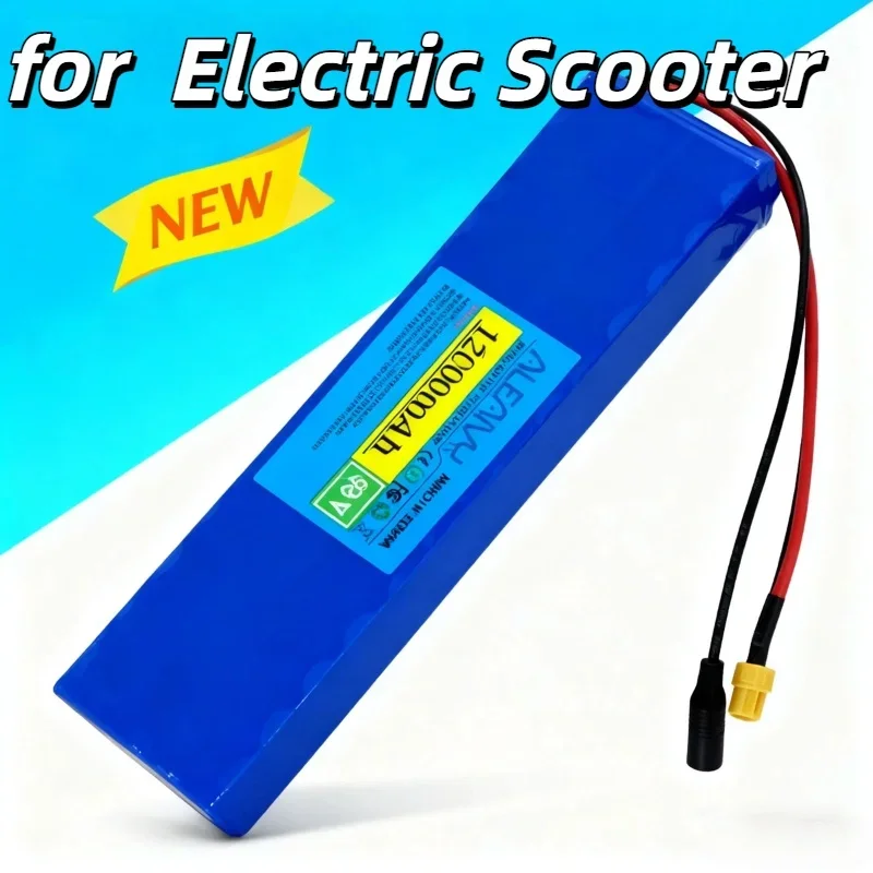 

48V 12000mAh 13S2P Rechargeable Lithium Battery Pack – Long-Lasting with 54.6V Charger for 700W Scooter Spare Accessory