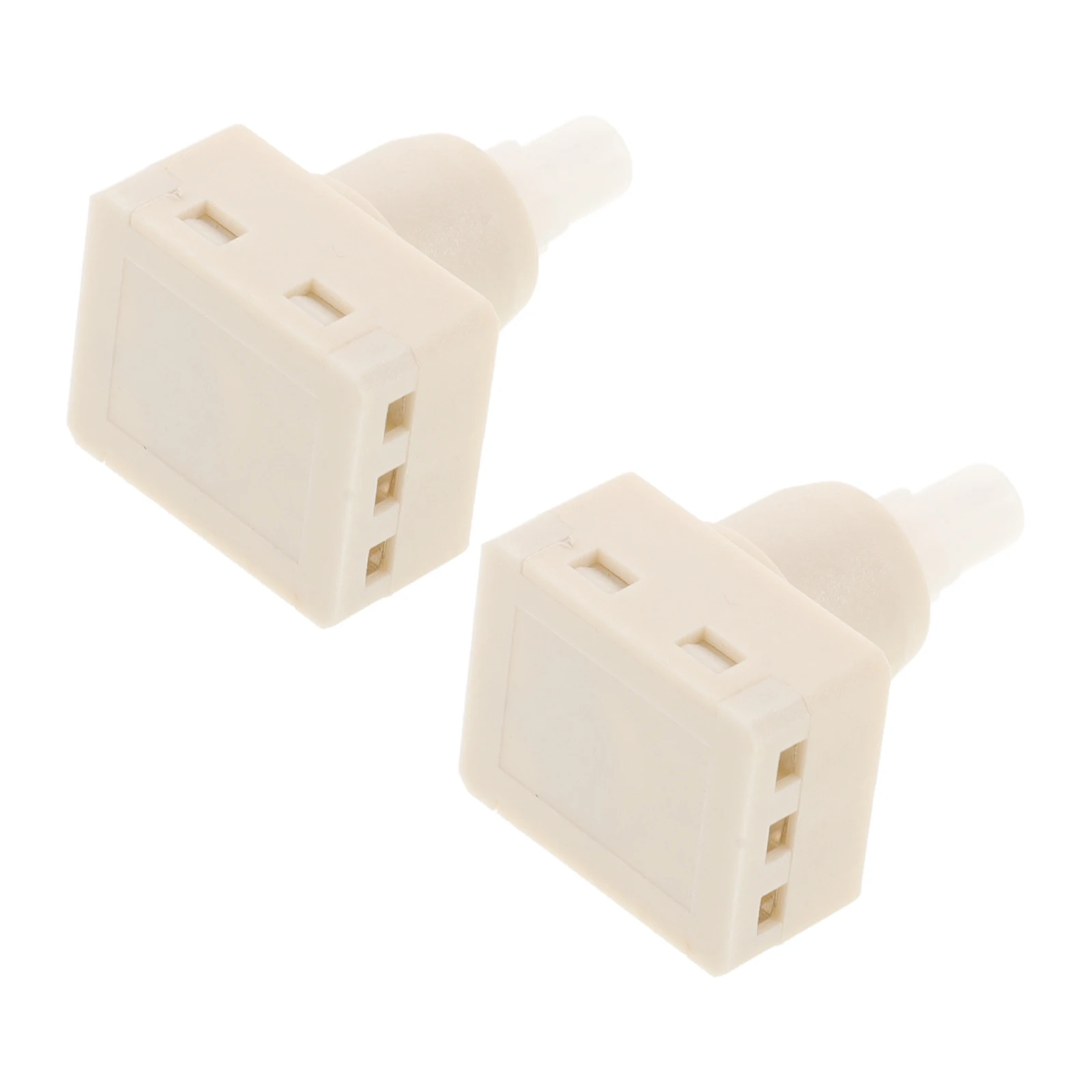 

2Pcs White Car Dome Light Switch Interior Lamp Replacement Kit ABS Modern Design Easy Install Durability