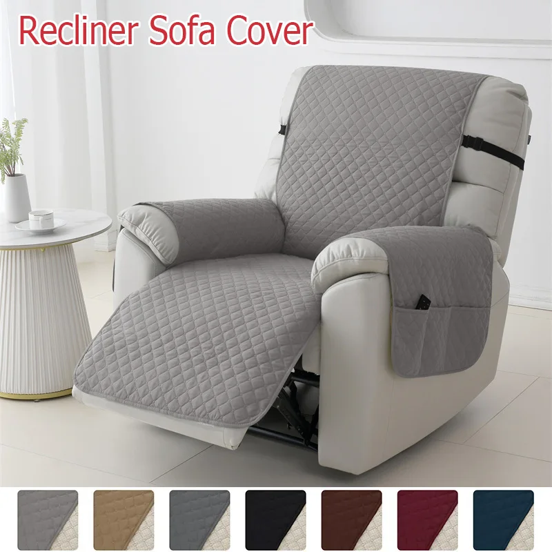 Housse de canapé inclinable matelassée 1 place pour chiens, animaux de compagnie et enfants, housse de fauteuil relax anti-usure, tapis de canapé inclinable 1 place pour salon