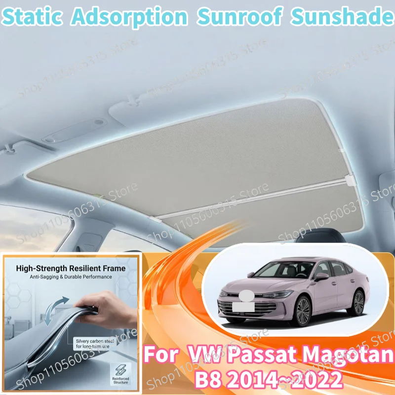 For VW Passat Magotan B8 2014~2022 Sunroof Sunshade Skylight Cover  Heat Insulation Curtain Auto Interior Accessories