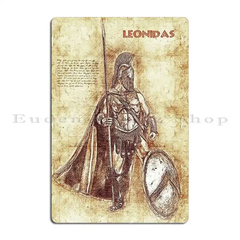 Leonidas Metal Sign Plaques Club Vintage Cinema Create Tin Sign Poster