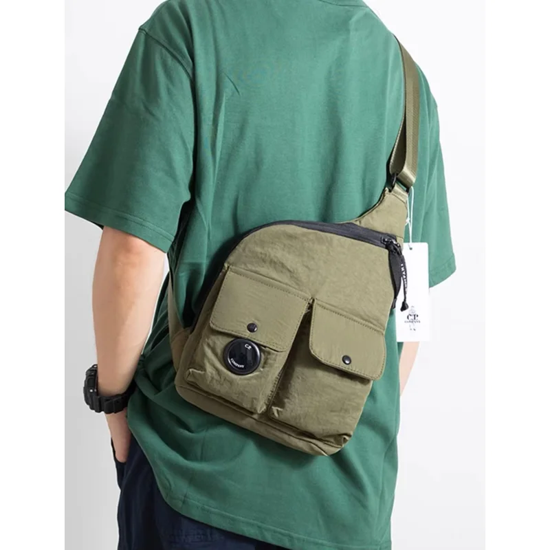 2026 Y2k Cp Niche Design Crossbody Bag Men's Chest Shoulder Casual Versatile Commuting Bag Can Hold Tablet Computer