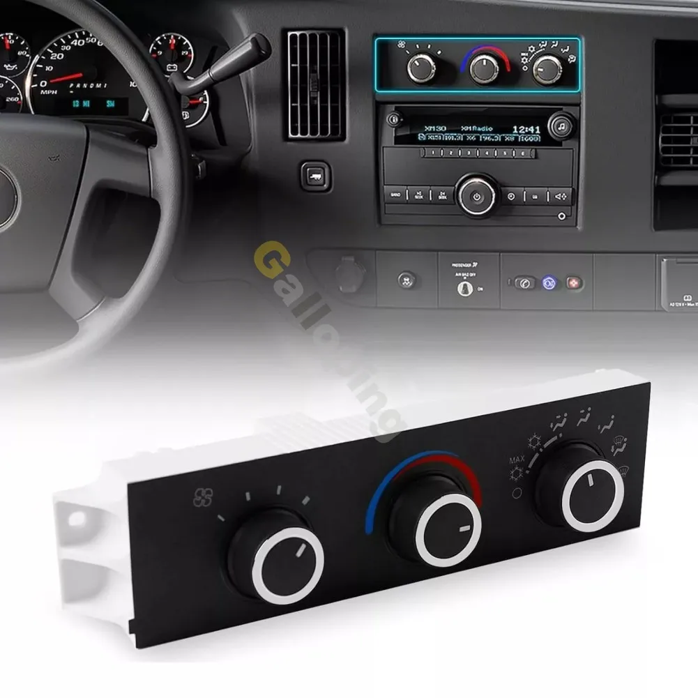 

AC Air Heater Climate Switch Module Climate Control Panel Mount Temperature Unit for Chevrolet Express 2500 3500 GMC Savana 1500