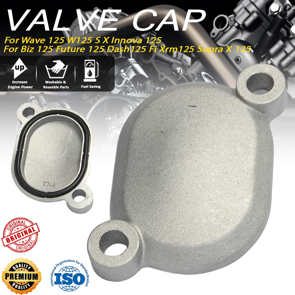 

Universal 125cc Motorcycle Valve Cap Aluminum Alloy For Wave Innova Biz Future XRM125 Supra X Racing